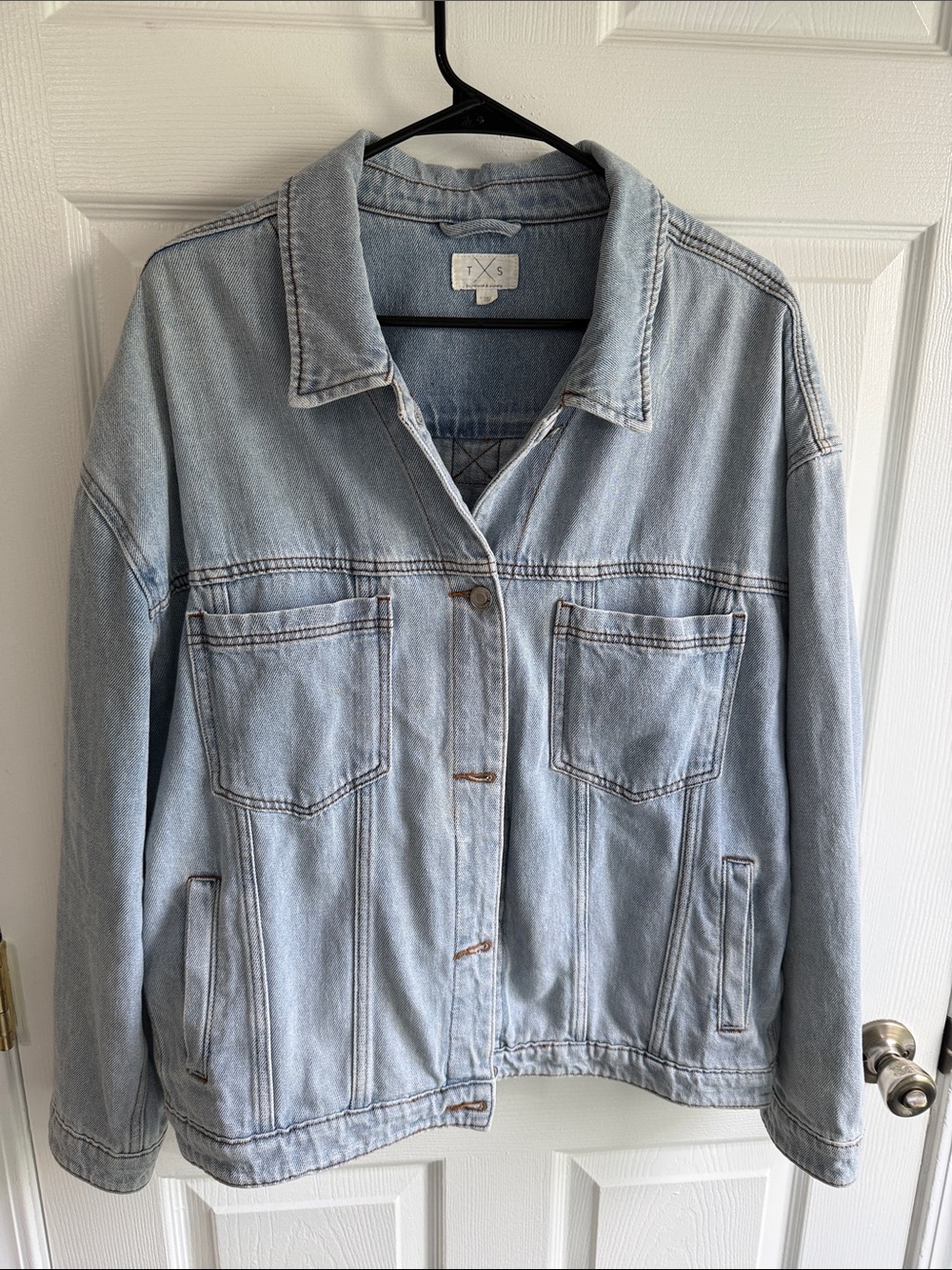 Light Blue Oversized Denim Jacket